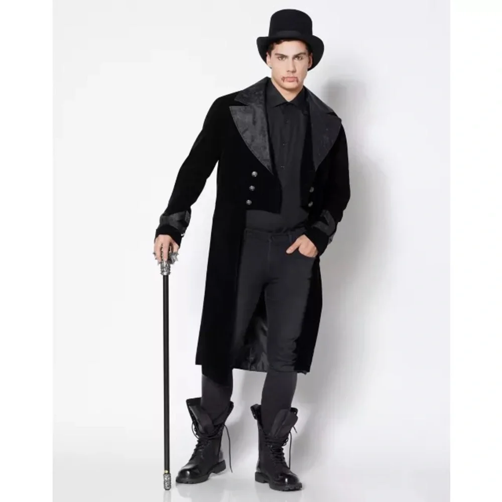 Spirit Black Renaissance Victorian-Style Gothic 🧛♂️ Costume Jacket - Picture 1 of 16